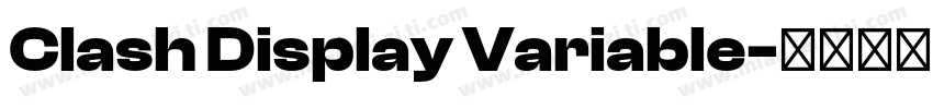 Clash Display Variable字体转换